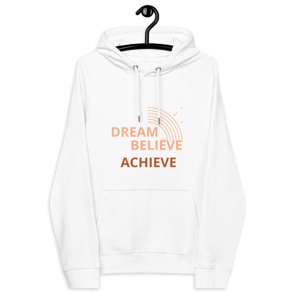 Visionary Vogue: 'Dream Believe Achieve' Comfy Hoodie