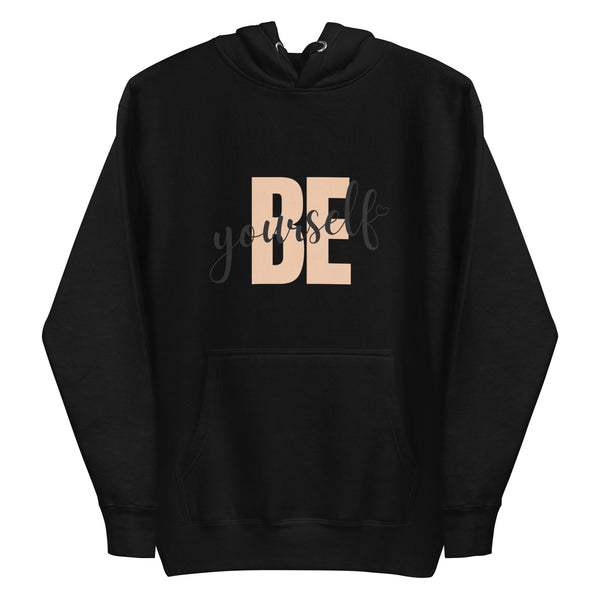 Genuine Glow: Comfortable 'Be Yourself' Hoodie